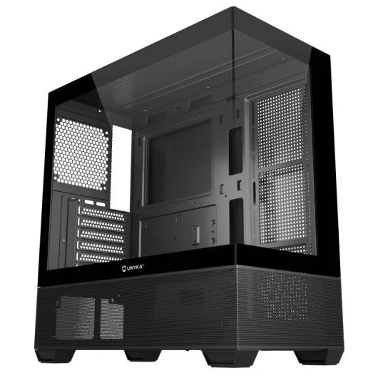 Torre PC UNYKAch Revelat Mid Tower ATX Doble Cristal Templado USB-C Negra