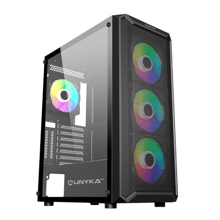 Caja Atx Semitorre Gaming Unyka Armor