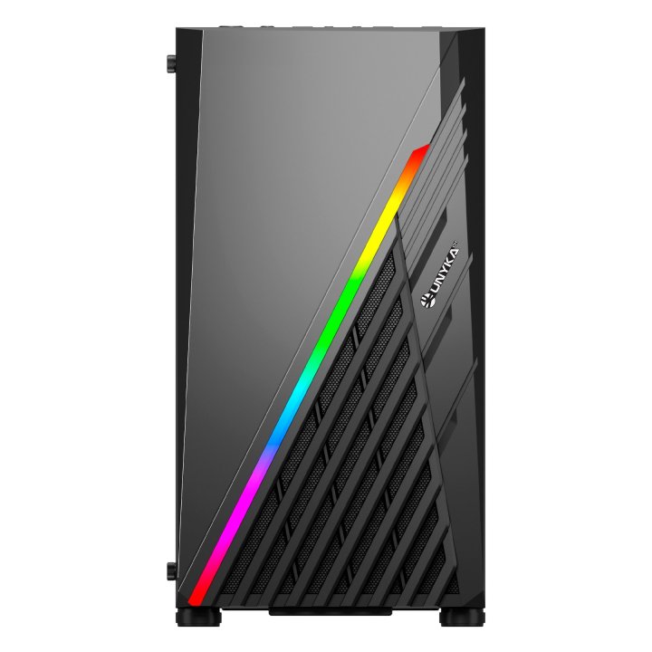 Caja Micro Atx Gaming Unyka Mini Glayze Led Frontal Argb